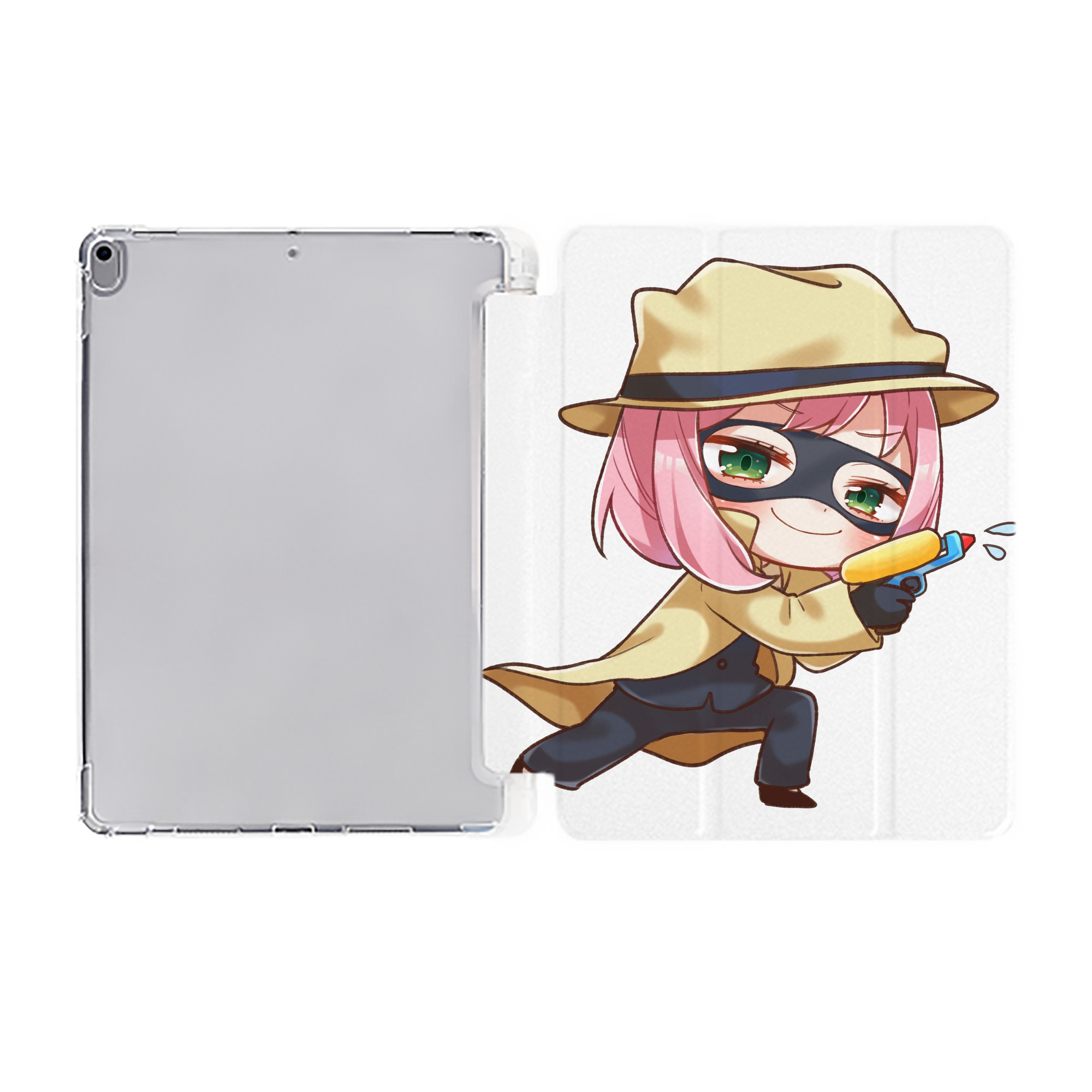 （画像用） SPY×FAMILY间谍家家酒 IPad ケース ペン収納付き 三つ折りスタンド PUレザー×シリコン 対応機種9.5/10.5/10.9インチ